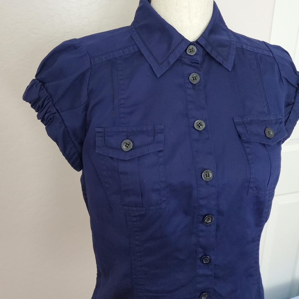 DVF Button Down Shirt Size 10